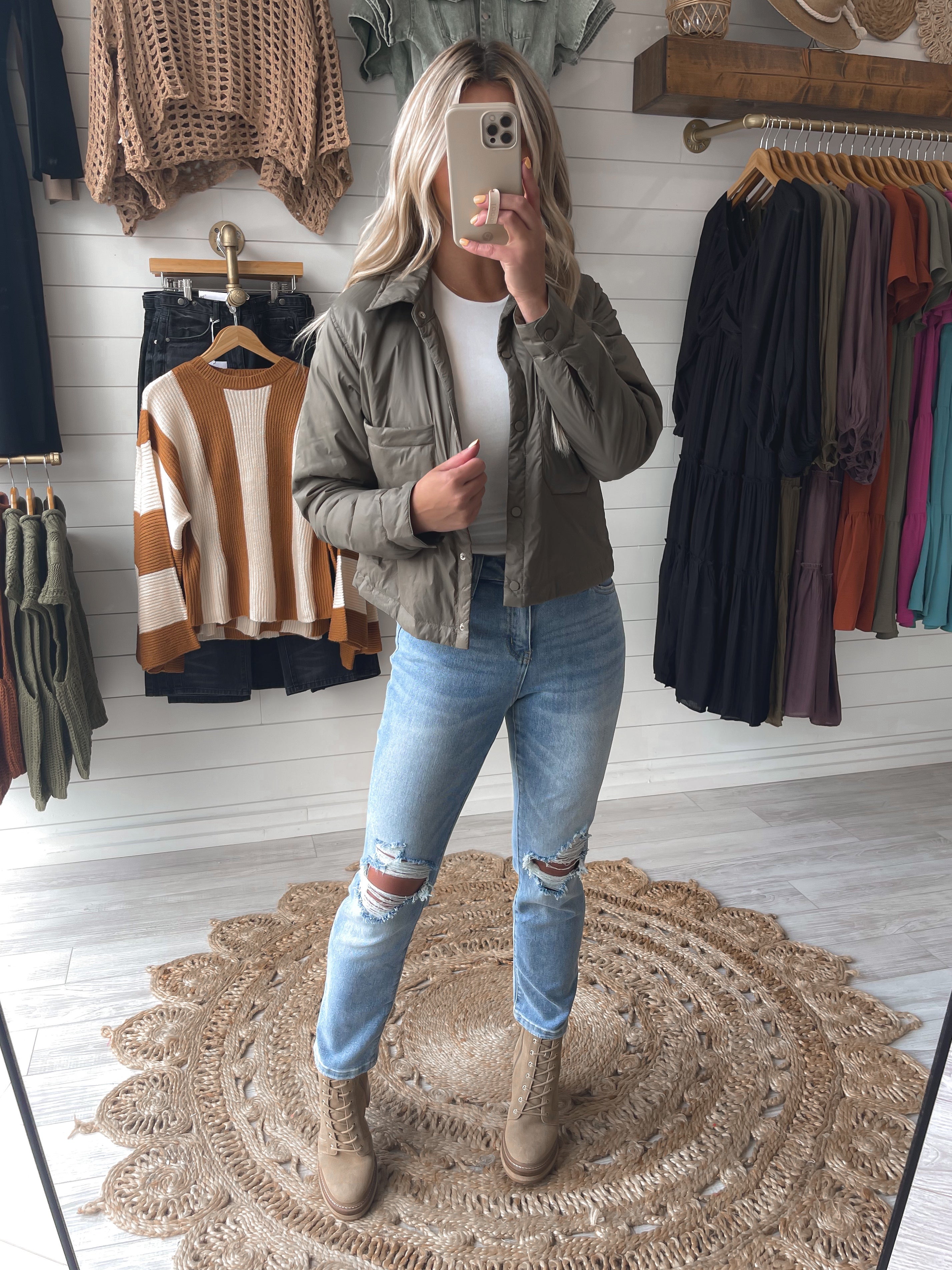 In The City Jacket in Olive