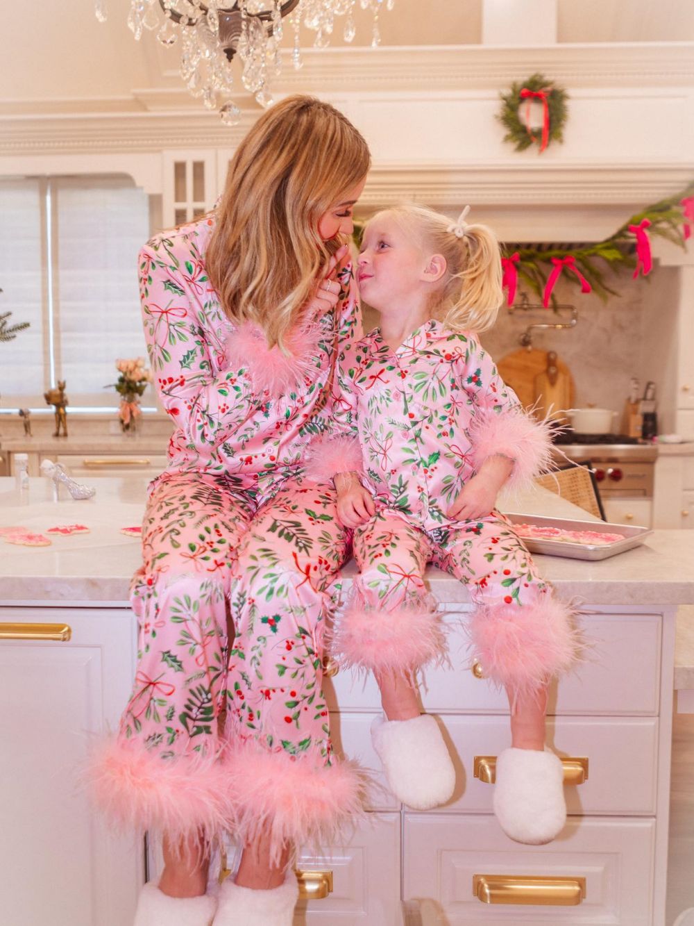 Mini Barbie Pink Christmas Holiday Pajamas