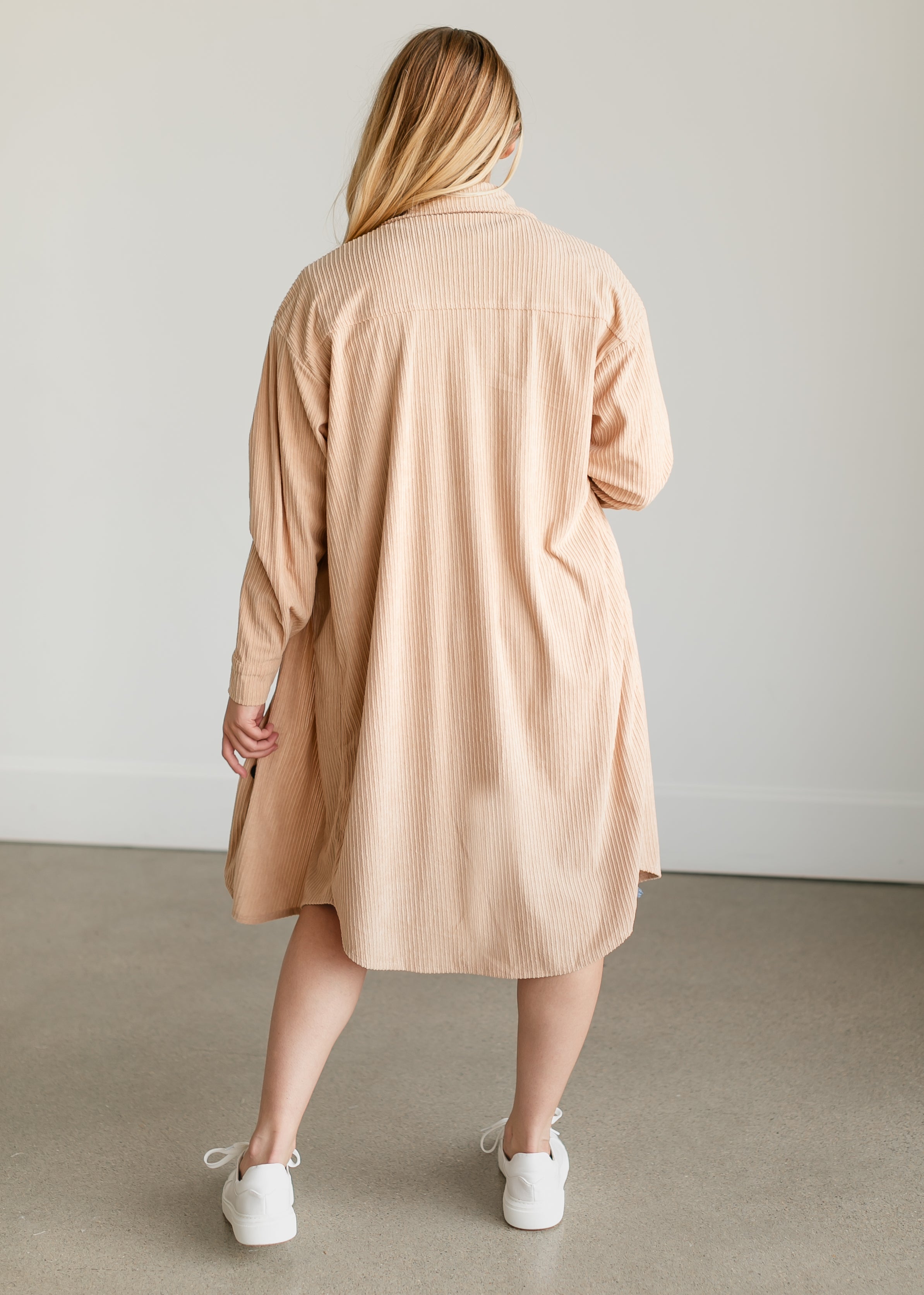 Corduroy Duster Long Shacket